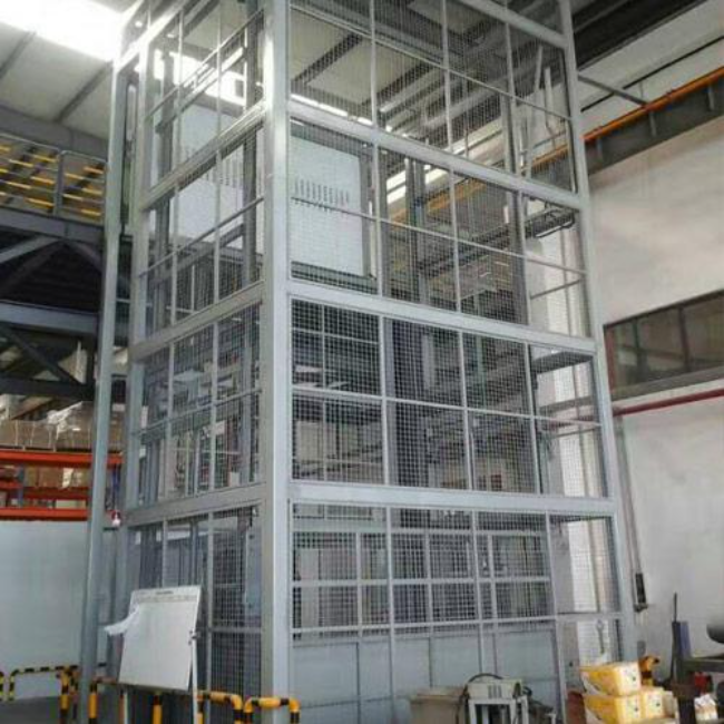 东明导轨式升降平台货梯